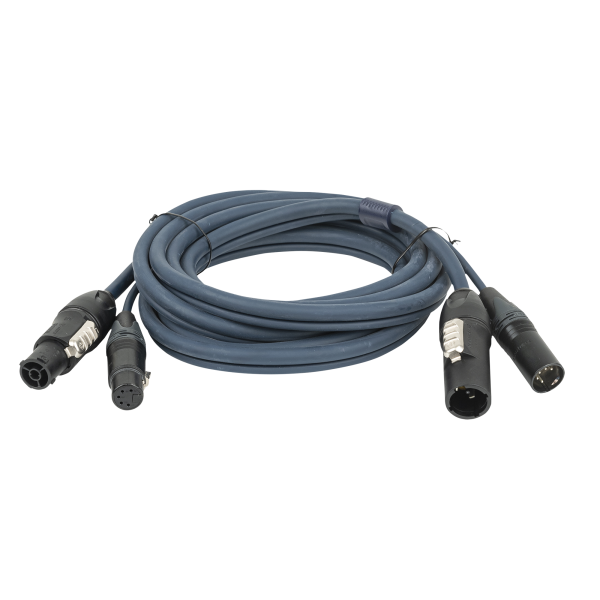 DAP FP-14 Hybrid Cable - powerCON TRUE1 & 5-pin XLR - DMX / Power DMX & Strom - 10 m