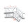 Milos Pro-30 Square F Truss - Corner QCVF22 - 120° corner - heavy duty - silver - F