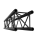 Milos Pro-30 Square F Truss - Straight - Heavy Duty QTVF1000 - 1000 mm - heavy duty - black - F