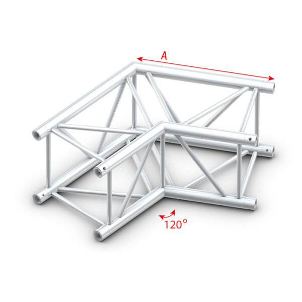 Milos Pro-40 Square F Truss - Corner - Heavy Duty QCLF22 - 120° corner - F