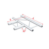 Milos Pro-30 Step F Truss - T-Cross HF35 - 90° corner...