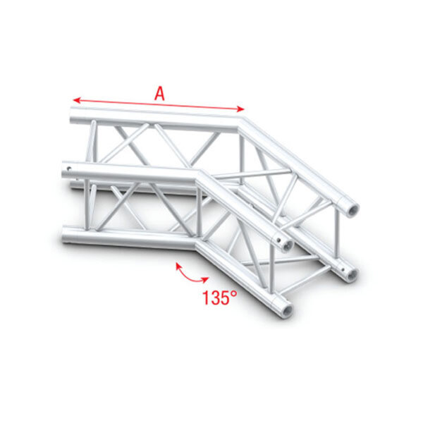 Milos Pro-30 Square G Truss - Corner QCU23 - 135° corner - silver - G