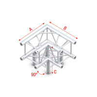 Milos Pro-30 Square G Truss - Corner 3-way QLVU30 -...