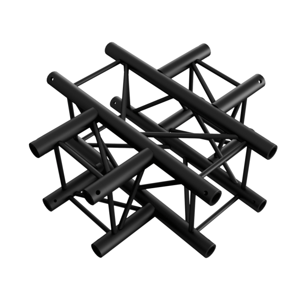 Milos Pro-30 Square G Truss - Cross 4-way QCU41 - 90° corner - black - G