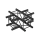 Milos Pro-30 Square G Truss - Cross 4-way QCV41 - 90° corner - heavy duty - black - G