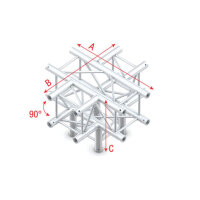 Milos Pro-30 Square G Truss - Cross + Down 5-way QCVU51 -...