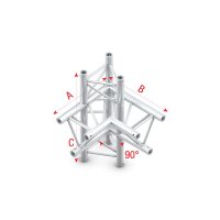 Milos Pro-30 Triangle G Truss - Corner up/down - left - 74 cm ACU45 - 90° corner - G