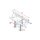 Milos Pro-30 Triangle G Truss - T-Cross vertical - 3-way - apex up - 71 cm ATU35B - 90° corner - G