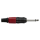 DAP 6.3 mm Jack Plug Mono Black housing Red end cap