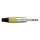 DAP 6.3 mm Jack Plug Stereo Nickel housing Yellow end cap