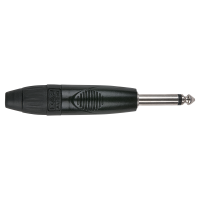 DAP 6.3 mm Jack X-type Mono Schwarzes Gehäuse