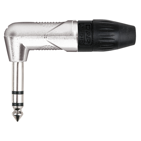DAP 6.3 mm Right-angle Jack X-type Stereo Nickelgehäuse