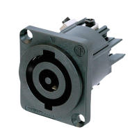 Neutrik PowerCON Chassis output 32 A Black