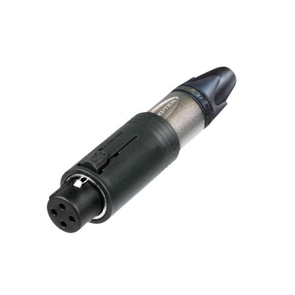 Neutrik XLR 3P Unisex Cable Connector Gold contacts - nickel housing