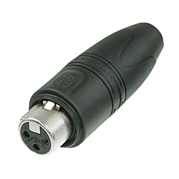 Neutrik XLR 3P Heavy Duty IP Connector - female - Neutrik XX HD Box mit 25 Stück - (silbernes Metallgehäuse - Goldkontakte)