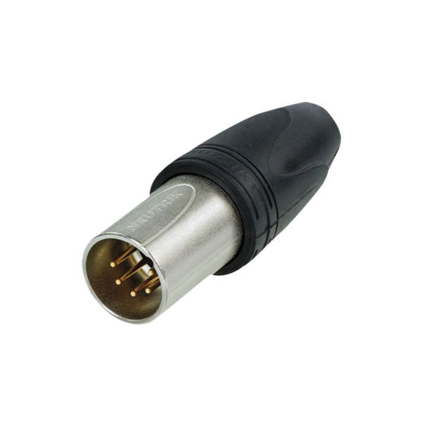 Neutrik XLR 5P Connector - male IP66 - Neutrik XX Box mit 25 Stück - (goldkontakte - Nickelgehäuse)