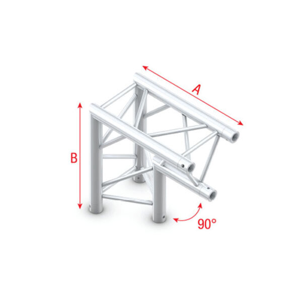 Milos Pro-30 Triangle P Truss - Corner apex down ACB25 - 90° corner - P