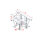Milos Pro-30 Triangle P Truss - T-Cross + down 4-way - 71cm ATB42 - 90° corner - P