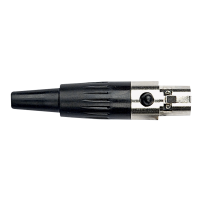 DAP N-CON Mini XLR 4P Plug - female Nickel housing
