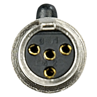 DAP N-CON Mini XLR 4P Plug - female Nickel housing