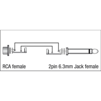 DAP XGA06 - RCA/F to Jack/M mono