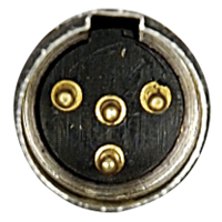 DAP N-CON Mini XLR 4P Plug - male Nickel housing