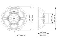 LAVOCE WAN154.01 15" Woofer, Neodymium Magnet Aluminium Basket Driver