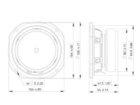 LAVOCE FSF041.00-16 4" Fullrange, Ferrite Magnet, Steel Basket Driver