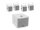 OMNITRONIC Set MOLLY-12A Subwoofer active + 4x MOLLY-6 Top 8 Ohm, white