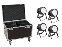 EUROLITE Set 4x LED Theatre COB 200 WW/CW + Case with wheels