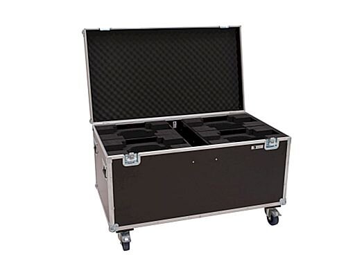 ROADINGER Flightcase 4x LED TMH-X10