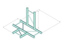 ALUTRUSS DECOLOCK DQ2-SPAT42H 4-way crosspiece bk