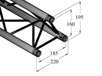 ALUTRUSS DECOLOCK DQ3-S2500 3-Way Cross Beam bk