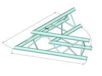 ALUTRUSS DECOLOCK DQ3-SPAC20 2-Way Corner 60° bk