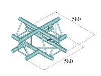 ALUTRUSS DECOLOCK DQ3-SPAC41 4-Way Cross Piece bk