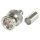 DAMAR & HAGEN BNC Crimp-Kabelstecker, gerade, nickelfarben