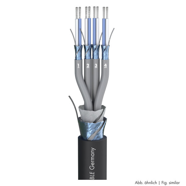 Multipair SC-Mistral MCF; schwarz | 2 x 0,22 mm² x Paarzahl | 32 | S-PVC