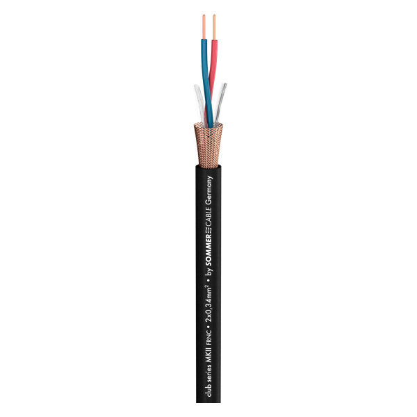 Microphone Cable Club Series MKII; 2 x 0,34 mm²; FRNC Ø 6,50 mm; black