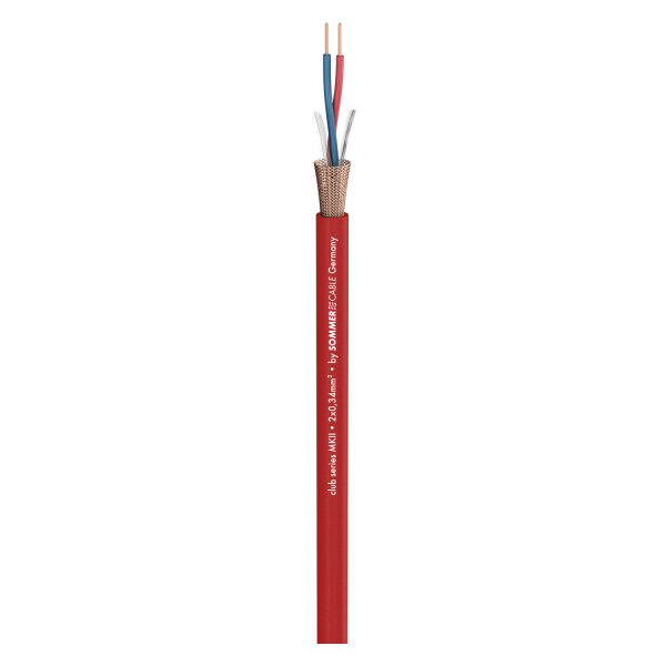 Microphone Cable Club Series MKII; 2 x 0,34 mm²; PVC Ø 6,50 mm; red