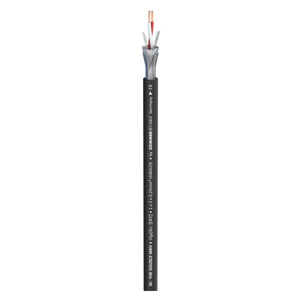 Microphone Cable SC-Source MKII; 2 x 0,25 mm²; PVC Ø 6,50 mm; black