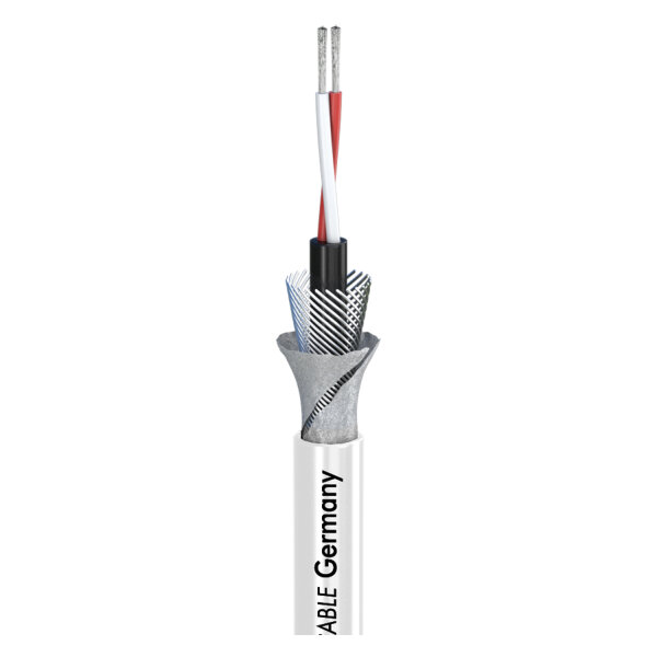Microphone Cable SC-AQUA MARINEX MIKRO; 2 x 0,14 mm²; white