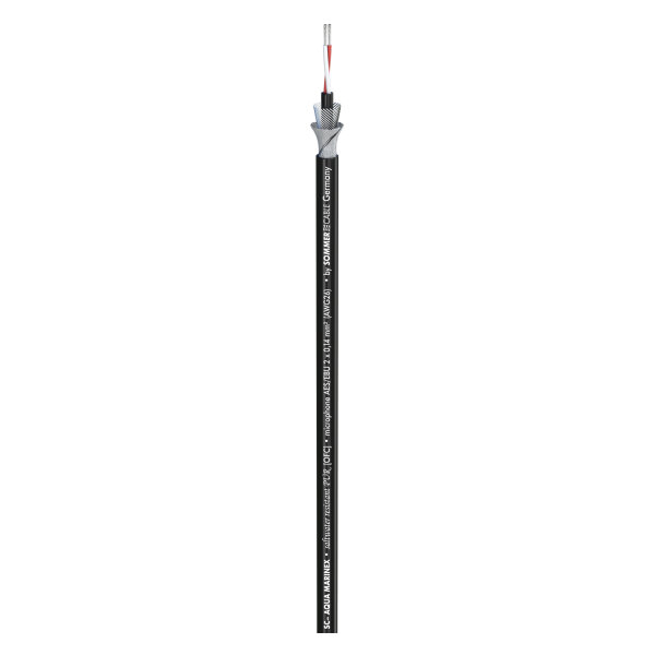 Microphone Cable SC-AQUA MARINEX MIKRO; 2 x 0,14 mm²; black