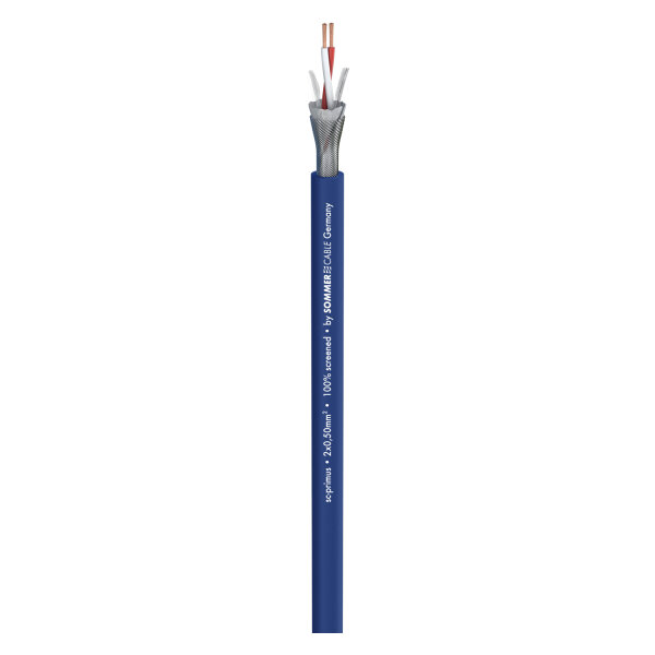 Microphone Cable SC-Primus; 2 x 0,50 mm²; PVC Ø 6,50 mm; blue