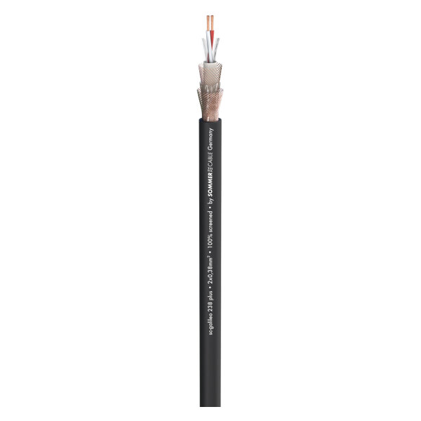 Mikrofonkabel SC-Galileo 238 Plus; 2 x 0,38 mm²; PVC Ø 7,00 mm; schwarz