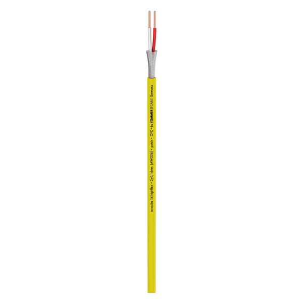Patch & Microphone Cable SC-Scuba 14; 2 x 0,14 mm²; PVC Ø 3,80 mm; yellow