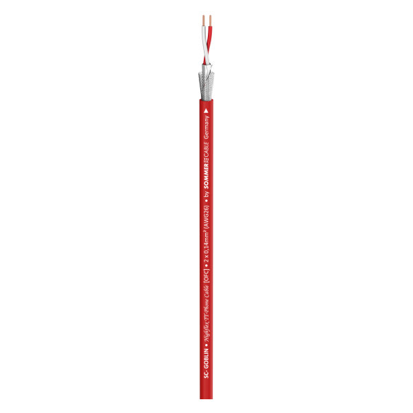 Patch & Microphone Cable SC-Goblin; 2 x 0,14 mm²; PVC Ø 4,60 mm; red