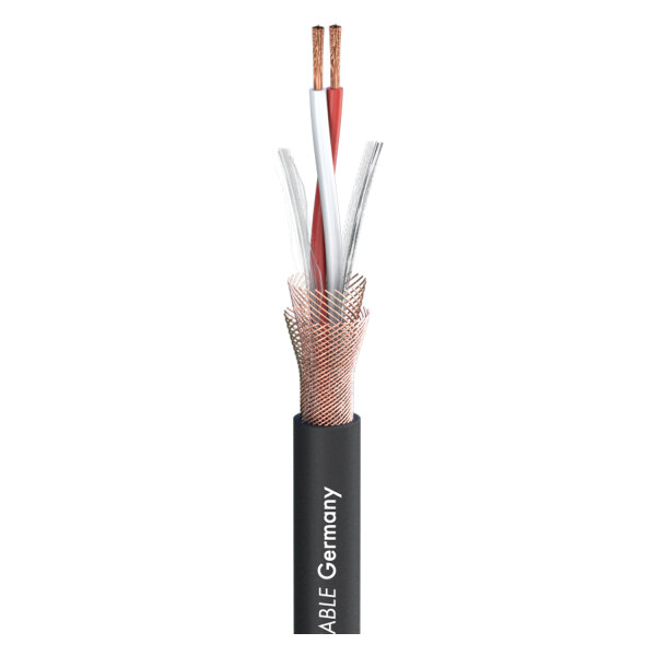 Microphone Cable SC-Symbiotic; 2 x 0,20 mm²; PVC Ø 5,20 mm; black