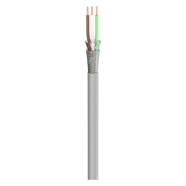 control lead SC-Control Flex; 3 x0.25 mm²; PVC, flame-retardant, Ø 4,40 mm; grey; Eca
