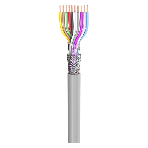 control lead SC-Control Flex; 10 x0.25 mm²; PVC, flame-retardant, Ø 6,90 mm; grey; Eca