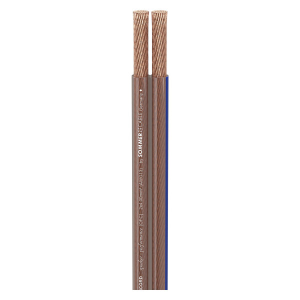 Speaker Cable SC-Twincord; 1 x 2 x 4,00 mm²; PVC; 9 x 4,3 mm; transparent